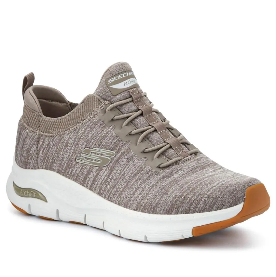 Skechers Slip-ins: Arch Fit - Waveport Trainers - Taupe