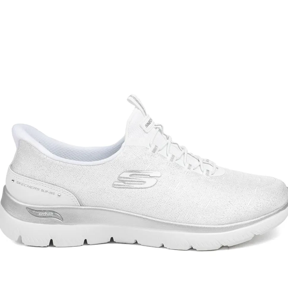 Skechers Slip-ins: Arch Fit Wide Fit Trainers - White