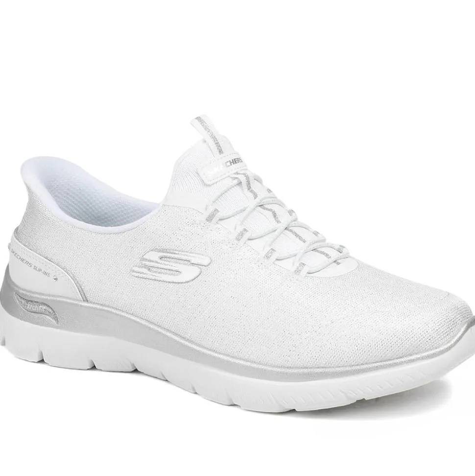 Skechers Slip-ins: Arch Fit Wide Fit Trainers - White