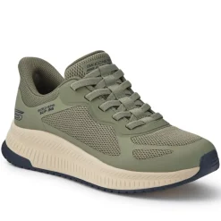 Skechers Slip-ins: BOBS Squad Chaos 4 Trainers - Olive