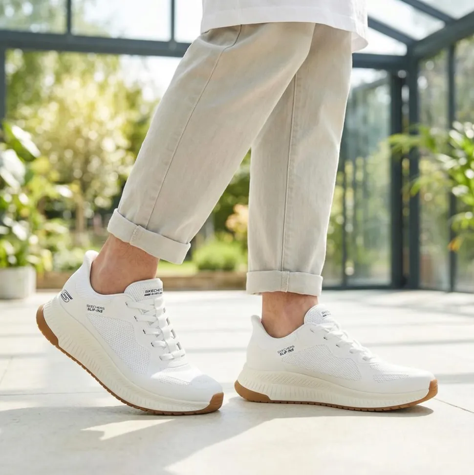 Skechers Slip-ins: BOBS Squad Chaos 4 Trainers - White