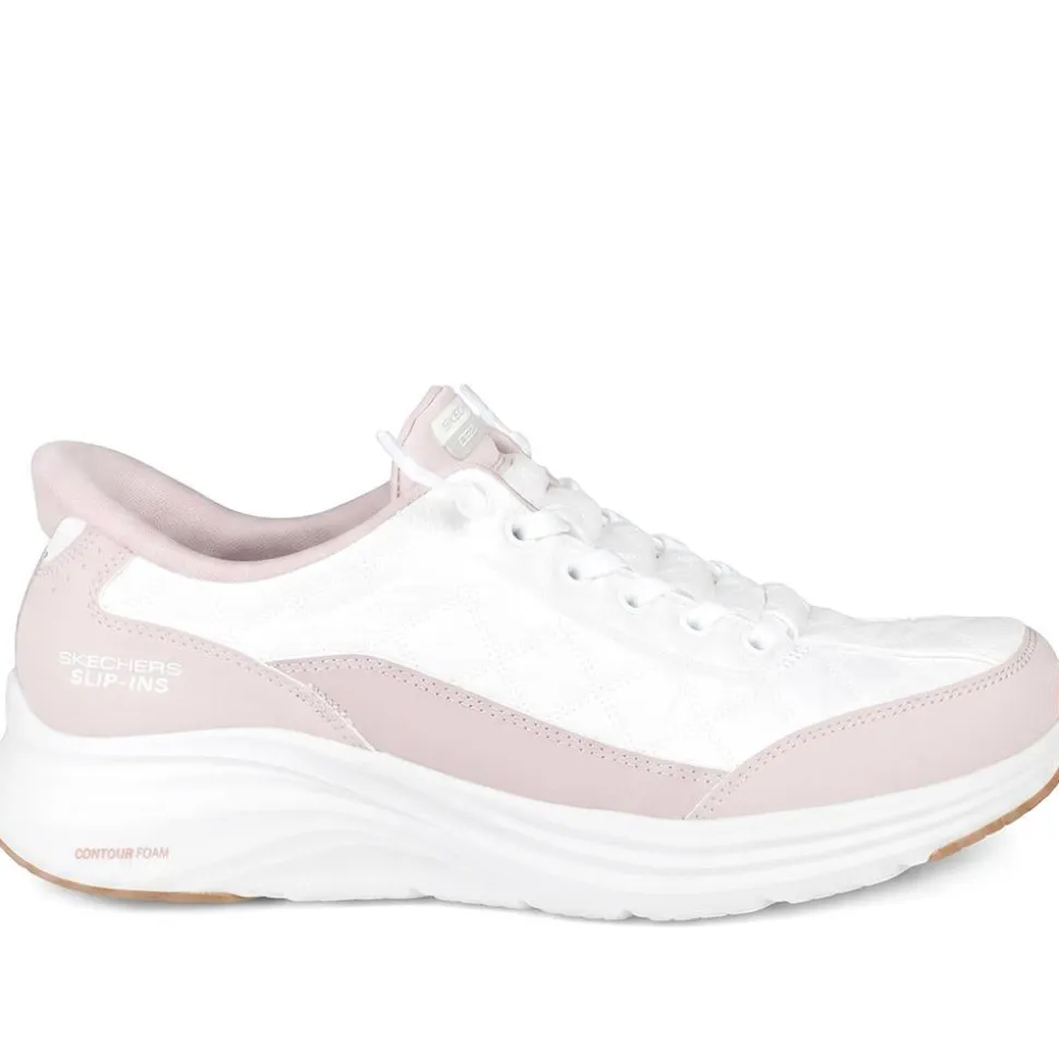 Skechers Slip-ins: Contour Foam Trainers - White-Lavender