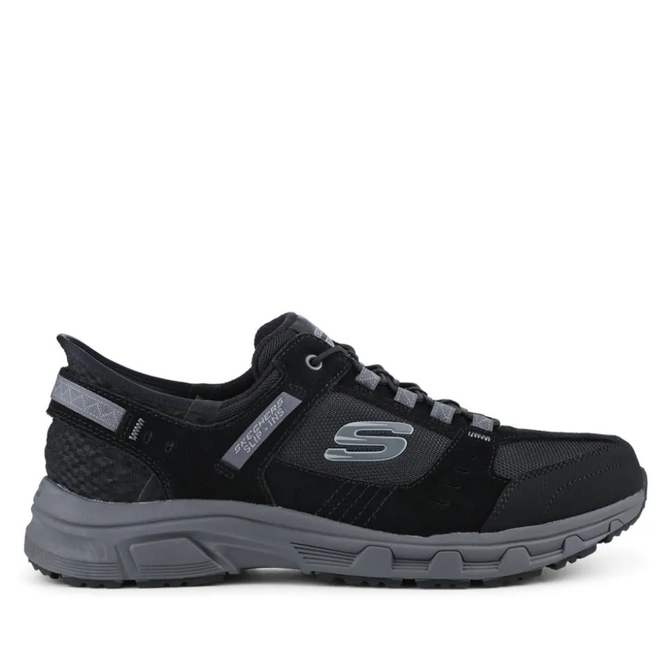 Skechers Slip-ins: Extra Wide Memory Foam Trainers - Black-Grey