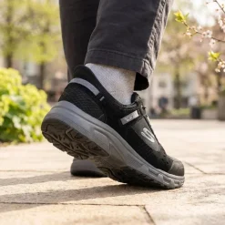 Skechers Slip-ins: Extra Wide Memory Foam Trainers - Black-Grey