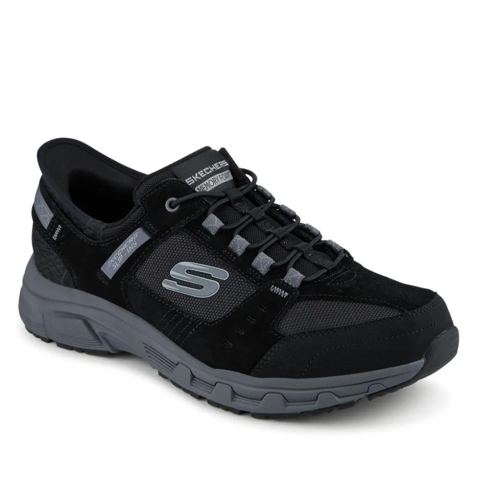 Skechers Slip-ins: Extra Wide Memory Foam Trainers - Black-Grey