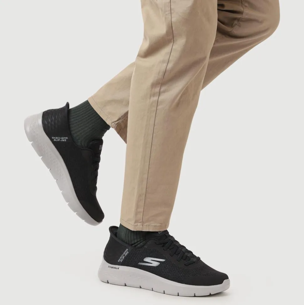 Skechers Slip Ins GO WALK FLEX - Black-Grey