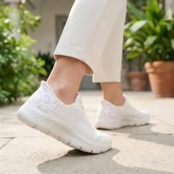 Skechers Slip-ins: Go Walk Flex Trainers - Natural