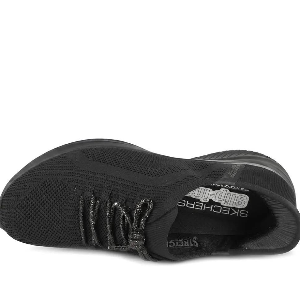 Skechers Slip-ins: Lace Up Trainers - Black