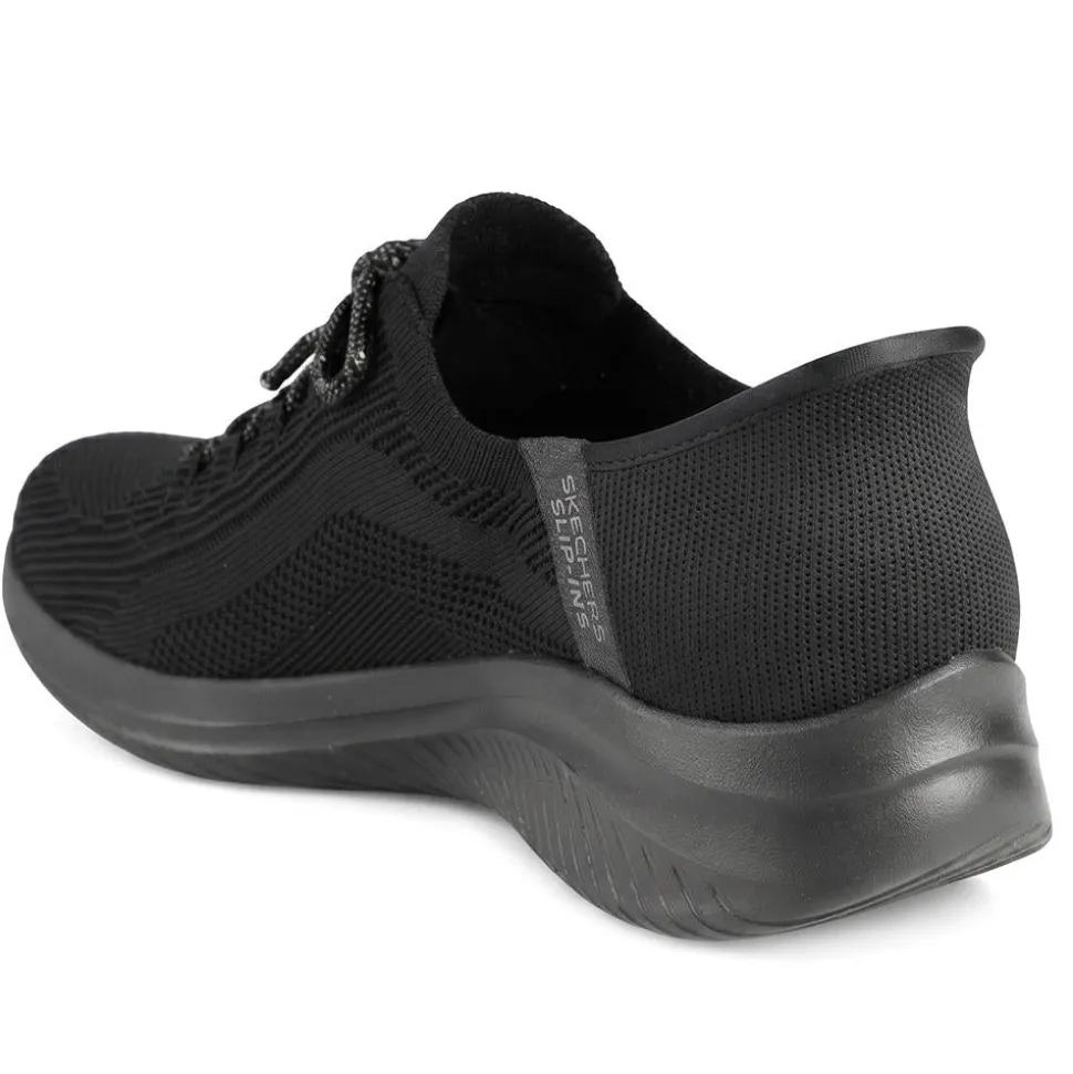 Skechers Slip-ins: Lace Up Trainers - Black