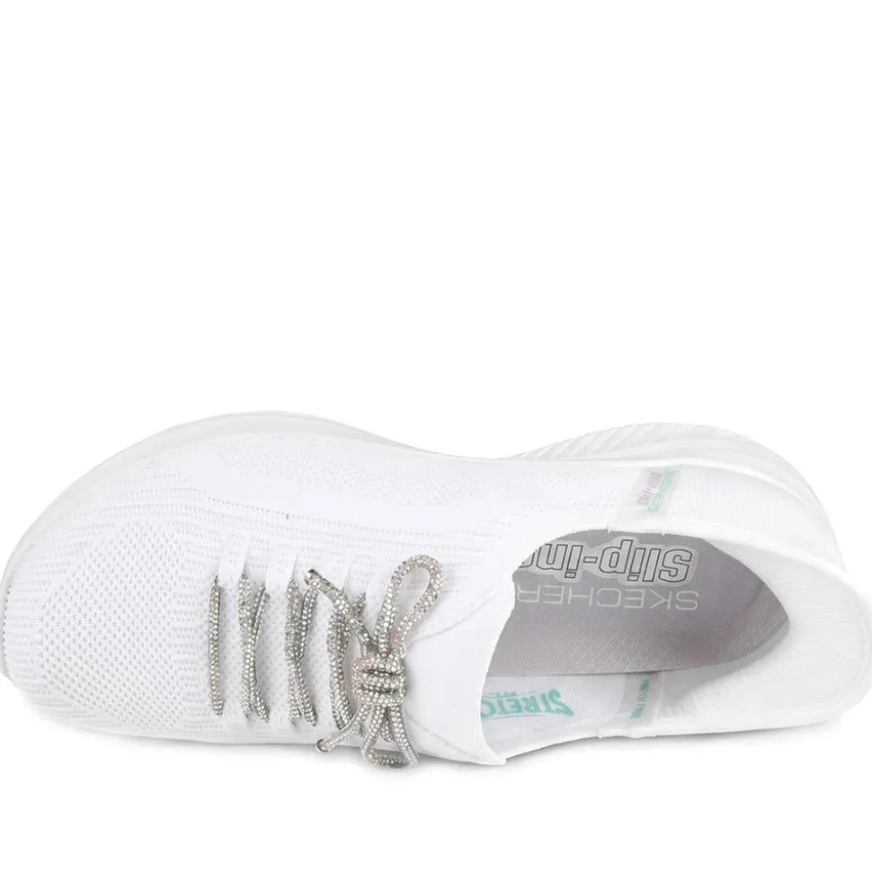 Skechers Slip-ins: Lace Up Trainers - White
