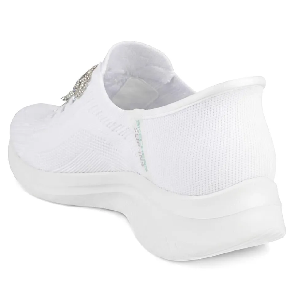 Skechers Slip-ins: Lace Up Trainers - White