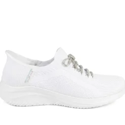 Skechers Slip-ins: Lace Up Trainers - White
