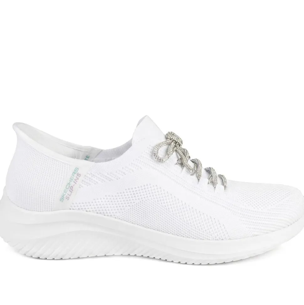 Skechers Slip-ins: Lace Up Trainers - White