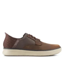 Skechers Slip-ins: Leather Hands Free Shoes - Chocolate