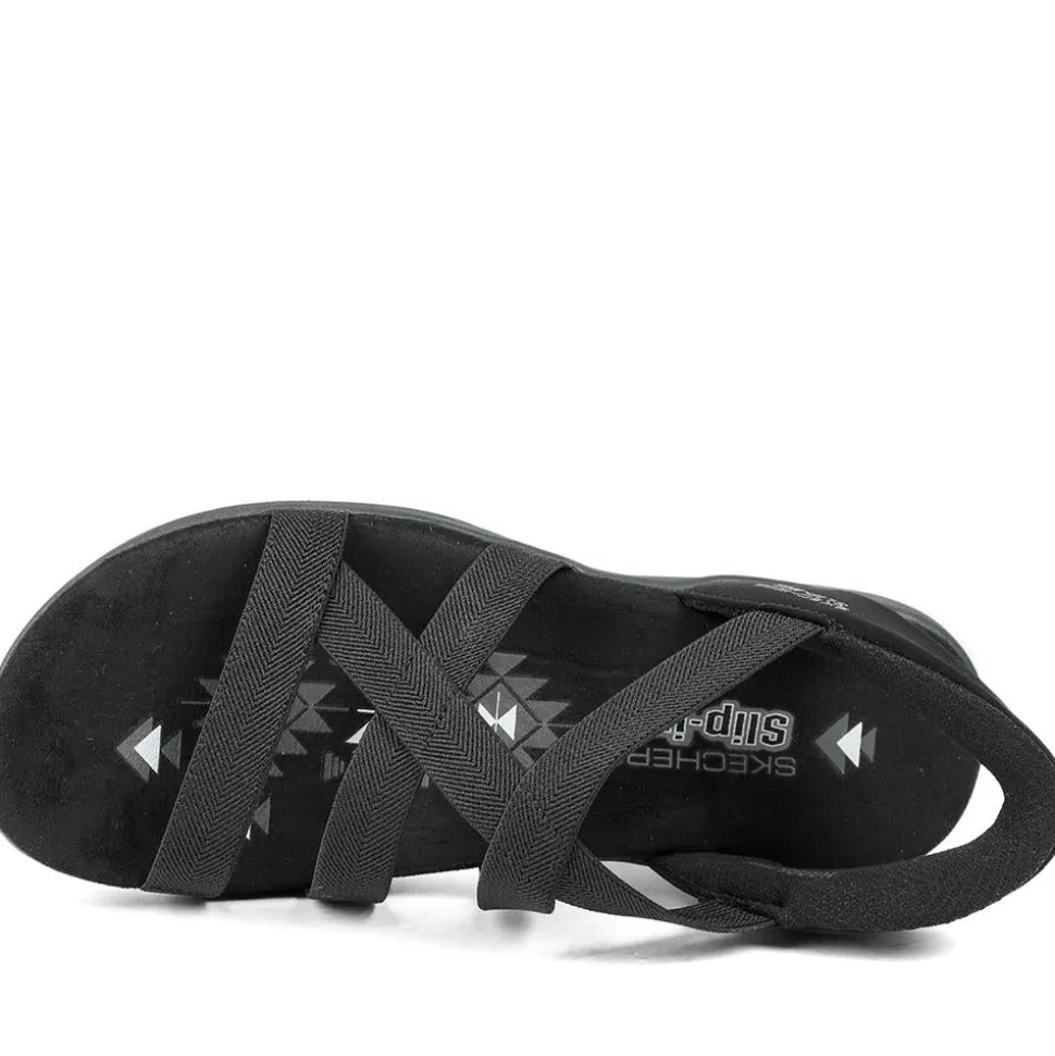 Skechers Slip-ins: Reggae Slim Sandals - Black