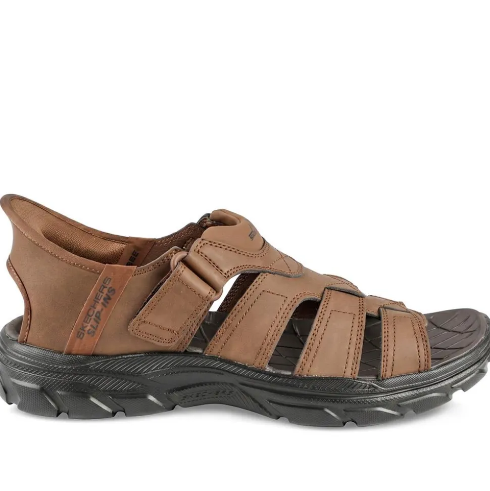 Skechers Slip-ins: Revolted SS - Norvel Sandals - Dark Brown