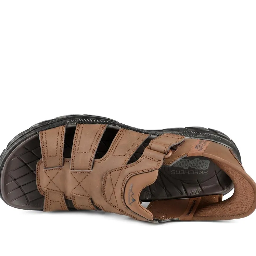 Skechers Slip-ins: Revolted SS - Norvel Sandals - Dark Brown
