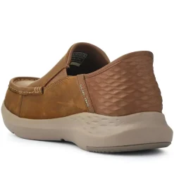 Skechers Slip-ins: Slade - Cooper Leather Shoes - Red-Brown