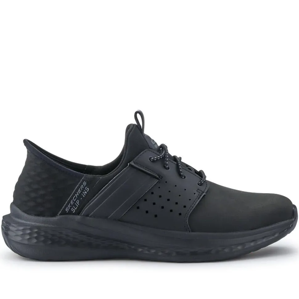 Skechers Slip-ins: Slade - Zachary Shoes - Black-Black
