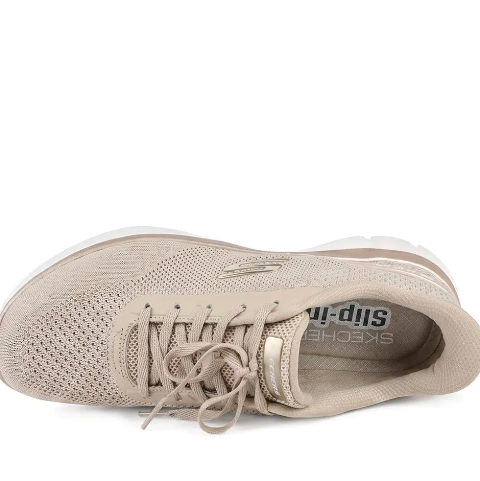 Skechers Slip-ins: Summits Lace Up Trainers - Natural