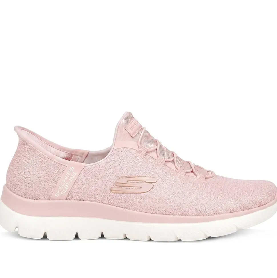 Skechers Slip-ins: Summits-Lunar Glow Trainers - Mauve