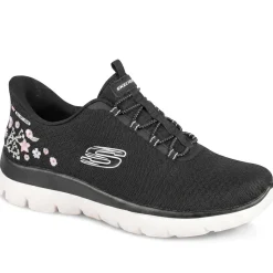 Skechers Slip-ins: Summits-Spring Blossom Trainers - Black