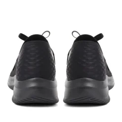 Skechers Slip-ins: Ultra Flex Brilliant Trainers - Black-Black
