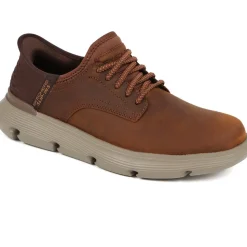 Skechers Slip-ins: Wide Fit Garza Gervin Shoes - Dark Brown