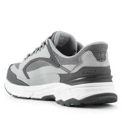 Skechers Slip-ins: Wide Fit Leather Trainers - Grey