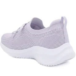 Skechers Sporty Breathable Slip On Trainers - Lavender
