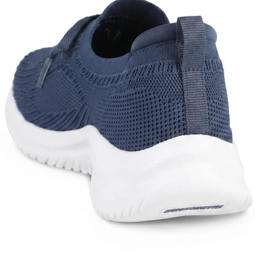 Skechers Sporty Breathable Slip On Trainers - Navy
