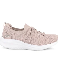 Skechers Sporty Breathable Slip On Trainers - Taupe
