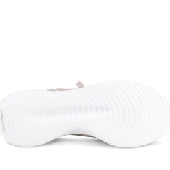 Skechers Sporty Breathable Slip On Trainers - Taupe