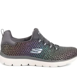 Skechers Summit - Glowing Iris Trainers - Charcoal
