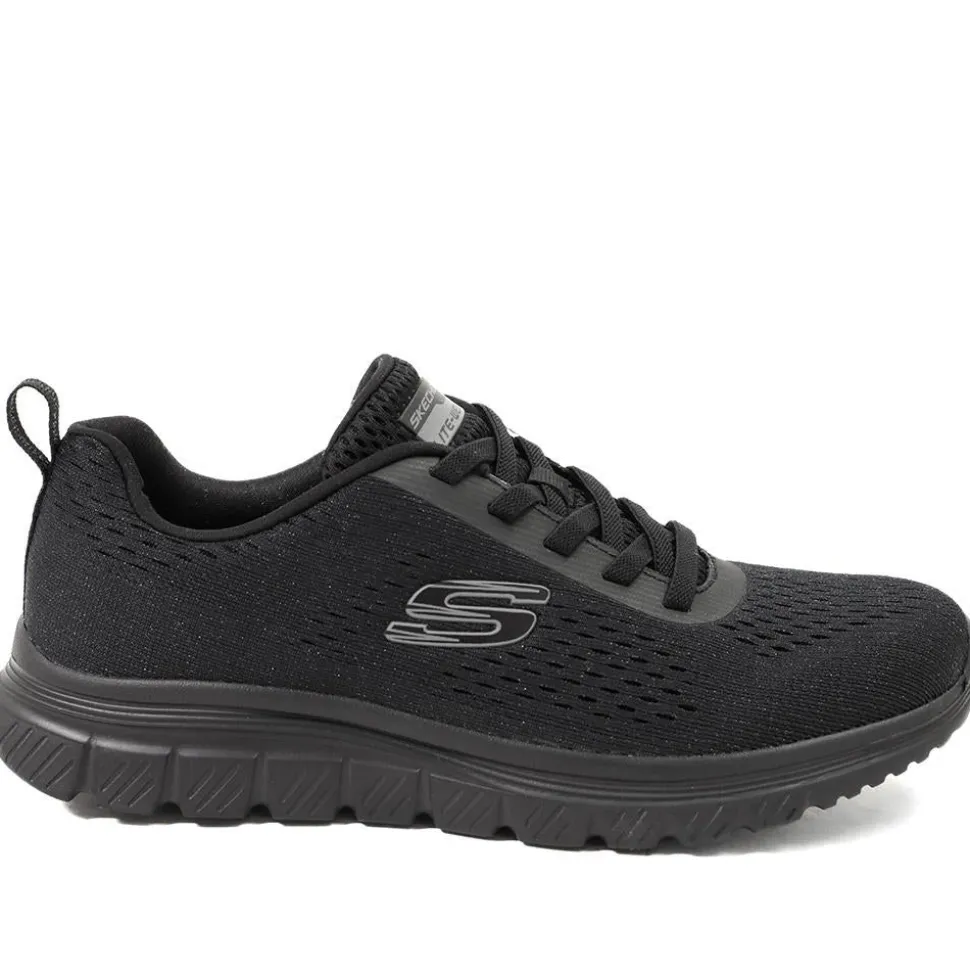 Skechers Summits Bungee Lace Trainers - Black
