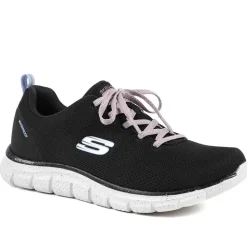 Skechers Track Lace Up Waterproof Trainers - Black
