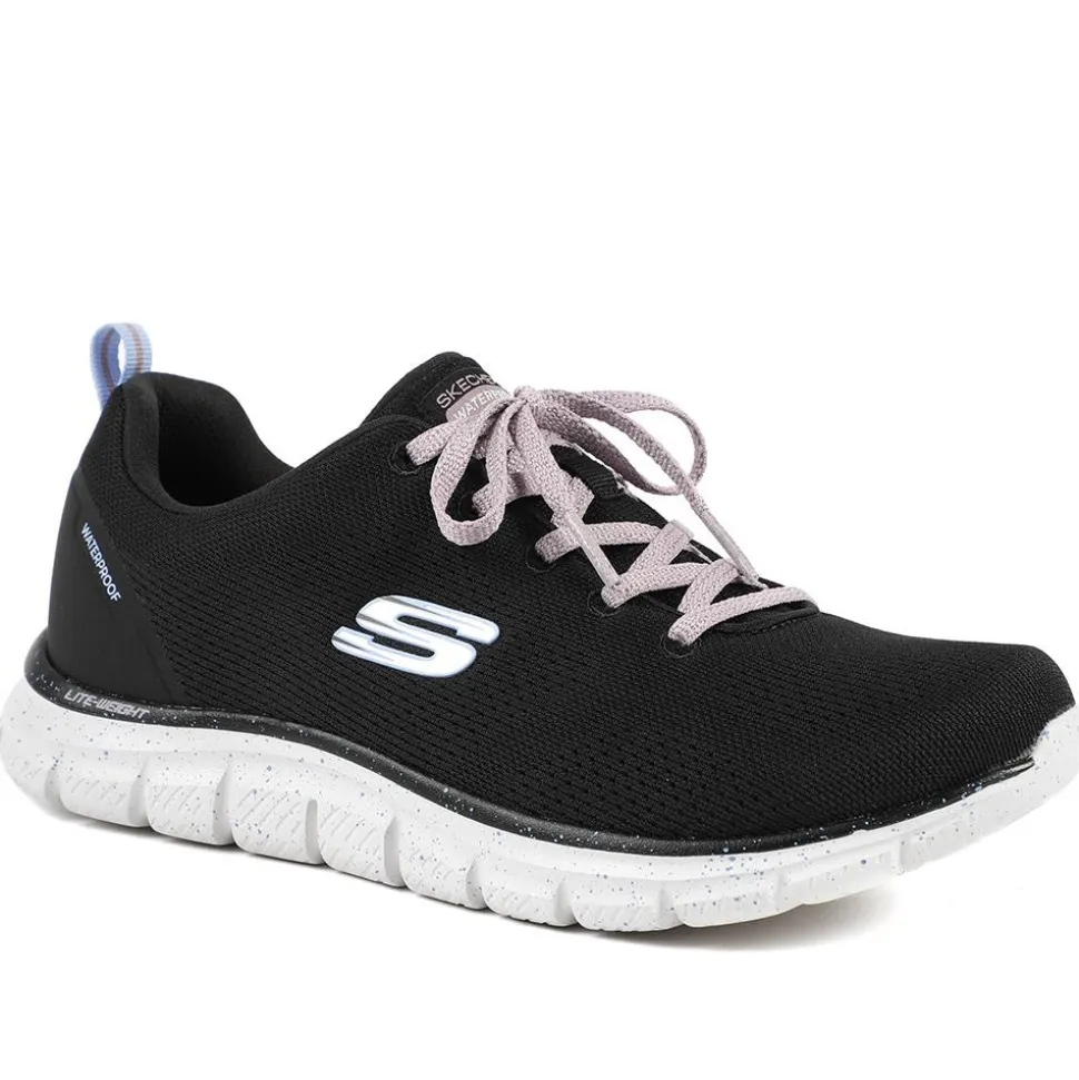 Skechers Track Lace Up Waterproof Trainers - Black