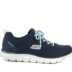 Skechers Track Lace Up Waterproof Trainers - Navy