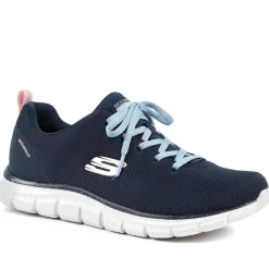 Skechers Track Lace Up Waterproof Trainers - Navy