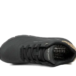 Skechers Uno-Jungle Nite Trainers - Black-Leopard
