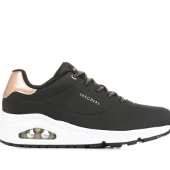 Skechers Uno Shimmer Away Trainers - Black