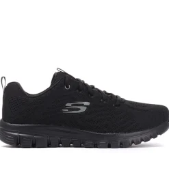 Skechers Wide Fit Graceful Get Connected Trainers - Black