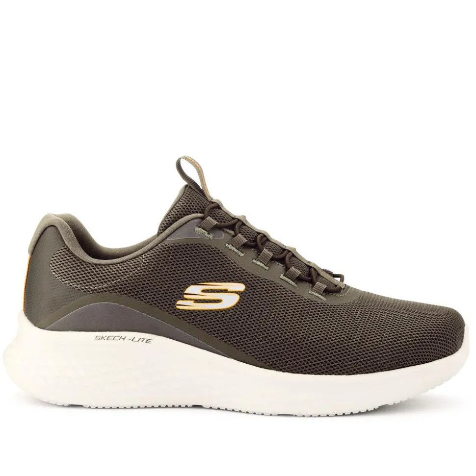 Skechers – Wide Fit SKECH-LITE PRO Trainers. - Olive