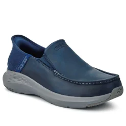 Skechers Wide Fit Slip-ins Relaxed Fit Trainers - Navy