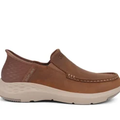 Skechers Wide Fit Slip-ins Relaxed Fit Trainers - Tan