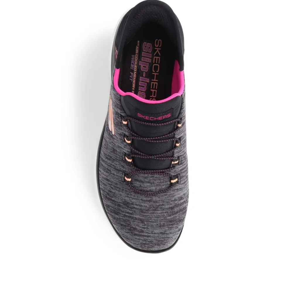 Skechers Wide Fit Slip-ins: Summits Trainers - Black