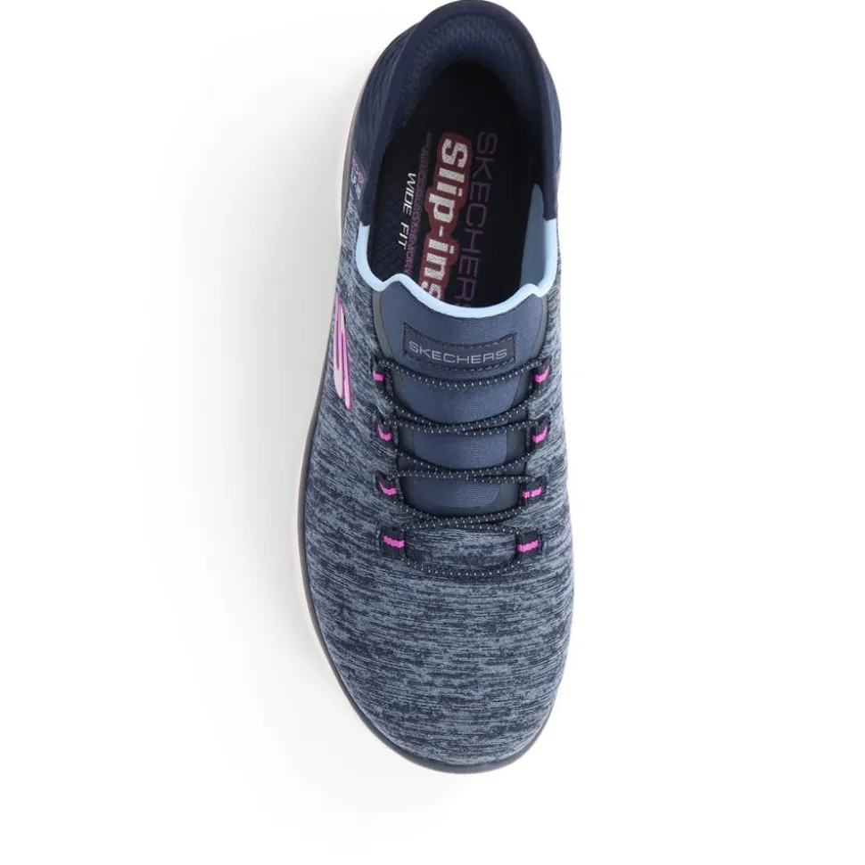 Skechers Wide Fit Slip-ins: Summits Trainers - Navy