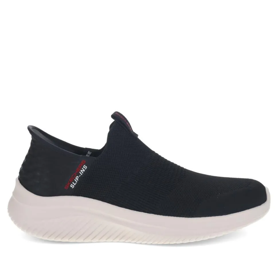 Skechers Wide Fit Slip-ins: Ultra Flex Trainers - Black-White
