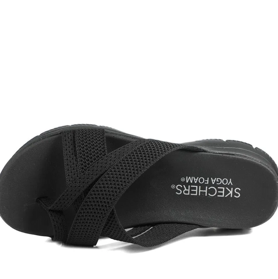 Skechers Wide Fit Summits Fantasy Walk Sandals - Black