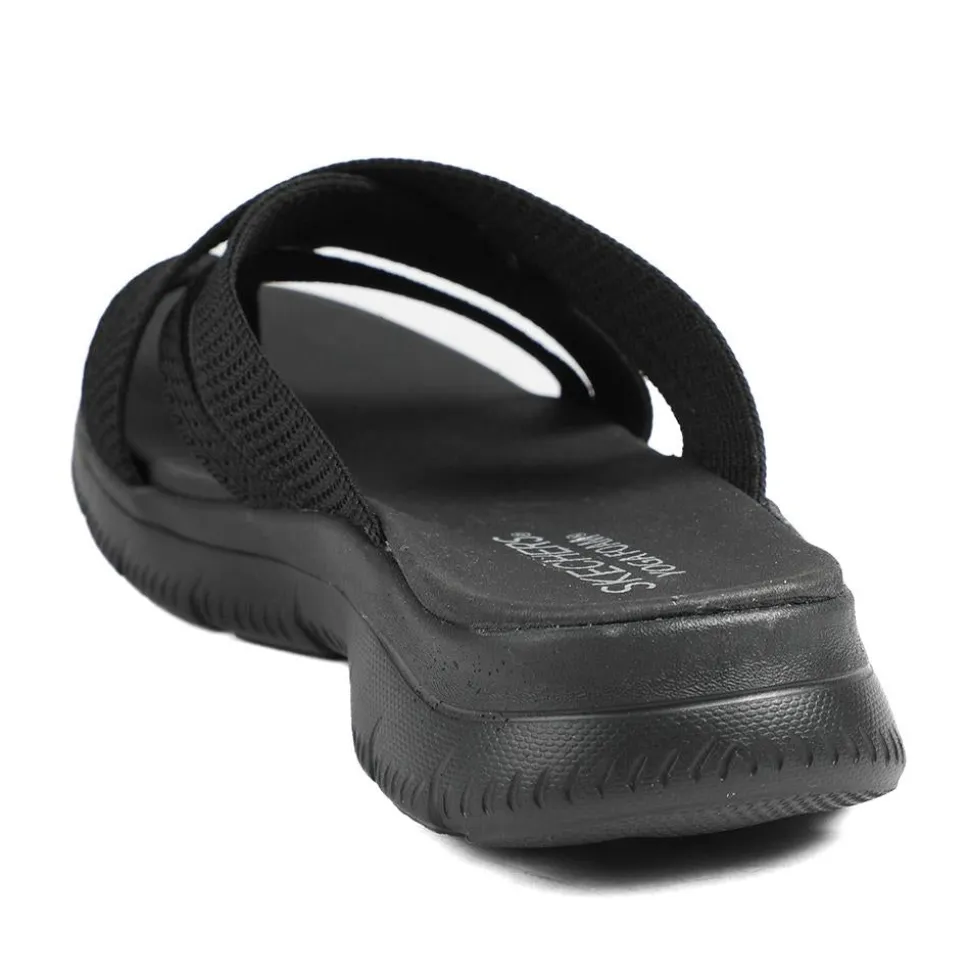 Skechers Wide Fit Summits Fantasy Walk Sandals - Black